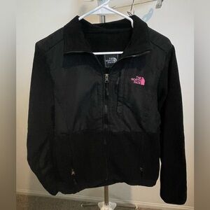 The North Face Black Jacket with Pink Accents